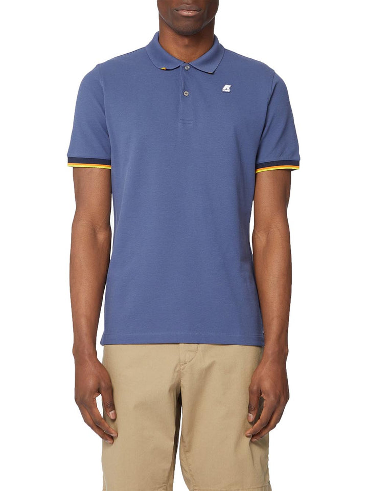 K-Way Polo Uomo Bluette