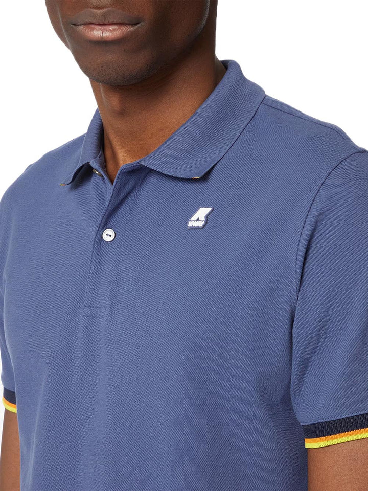 K-Way Polo Uomo Bluette
