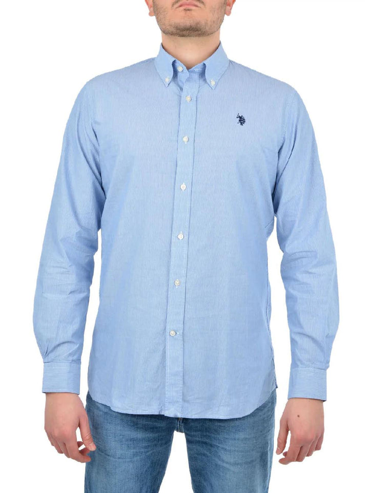 U.S. Polo Assn. Camicia Uomo Celeste