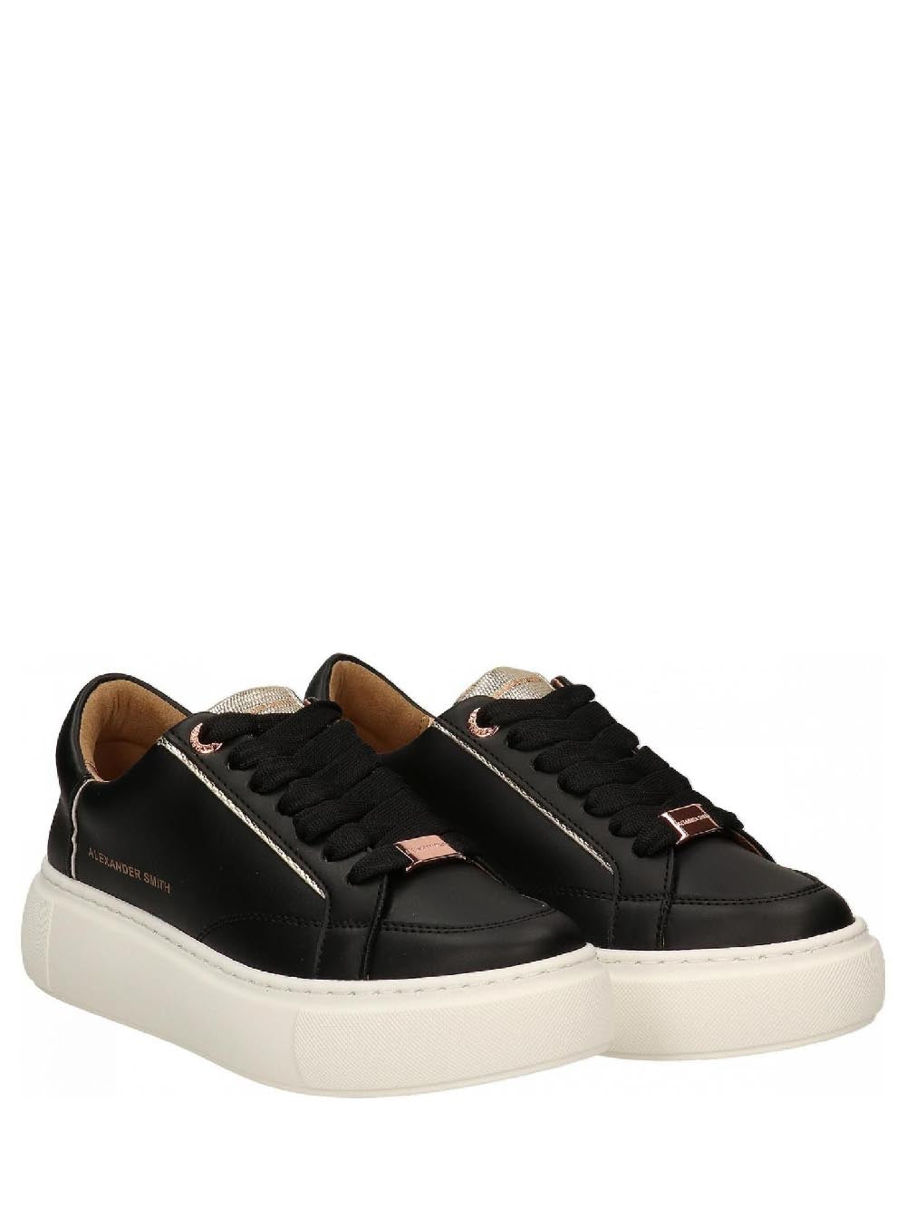 Alexander Smith Sneakers Donna Nero oro