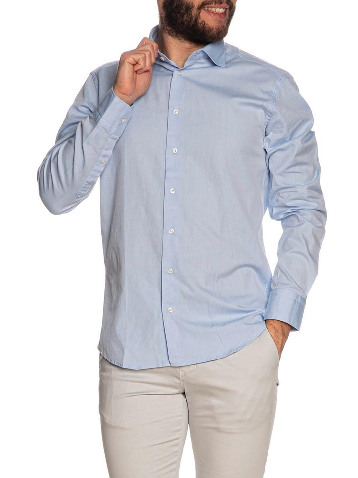 Bastoncino Camicia Uomo B210 Sartoriale Azzurro