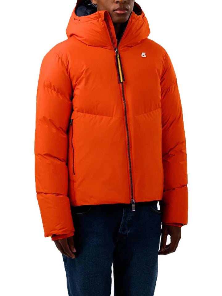 K-Way Giubbino Uomo Arancione/Blu