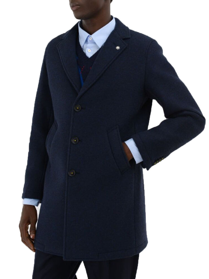 Manuel Ritz Cappotto Uomo Blu