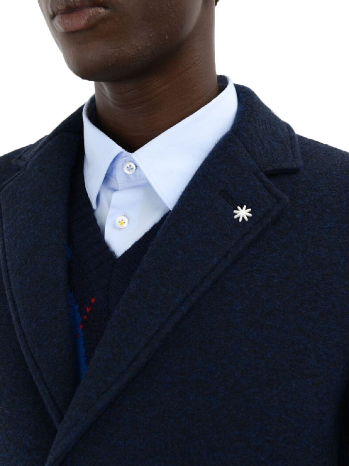 Manuel Ritz Cappotto Uomo Blu