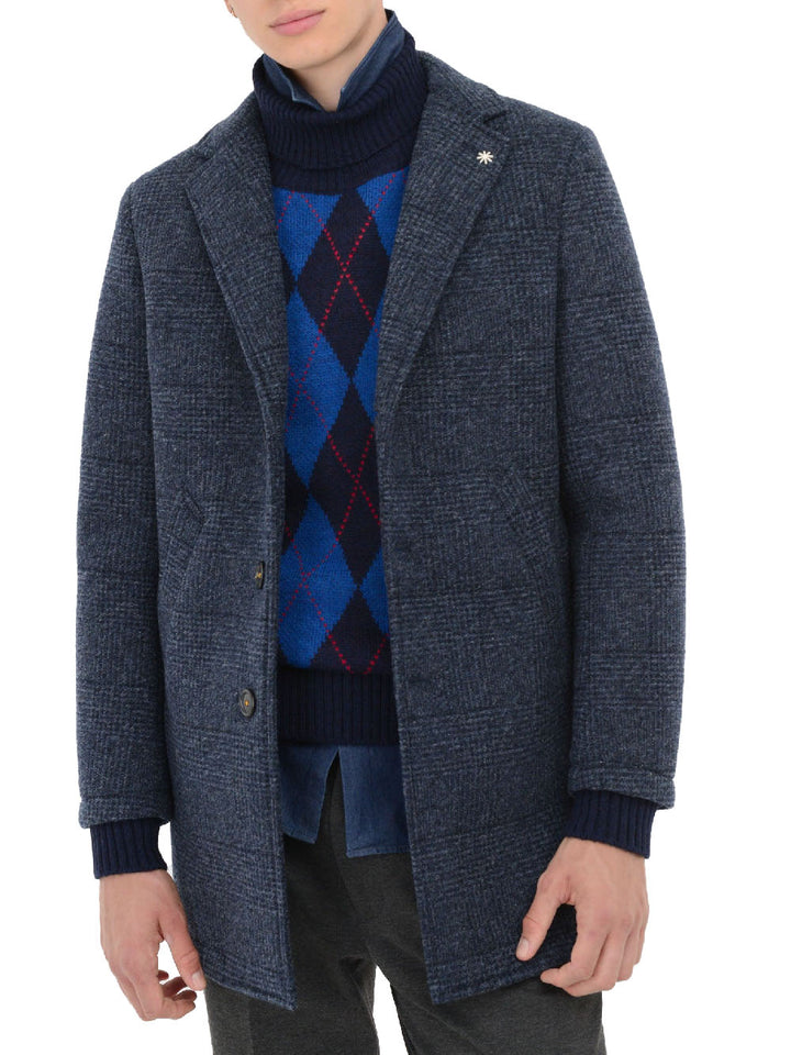 Manuel Ritz Cappotto Uomo Blu