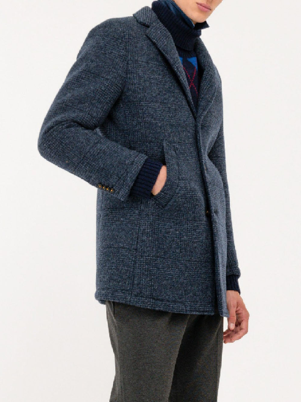 Manuel Ritz Cappotto Uomo Blu