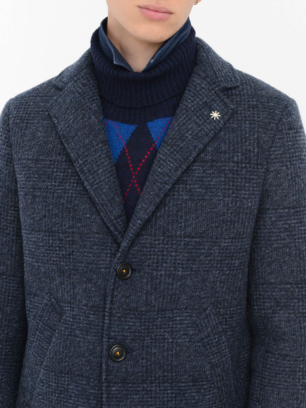 Manuel Ritz Cappotto Uomo Blu