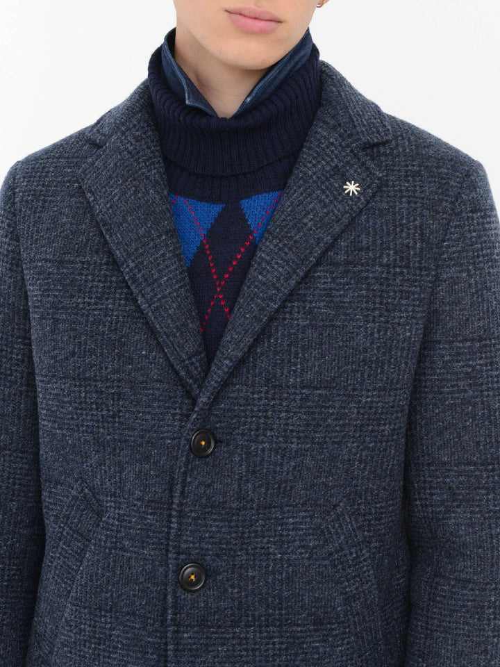 Manuel Ritz Cappotto Uomo Blu