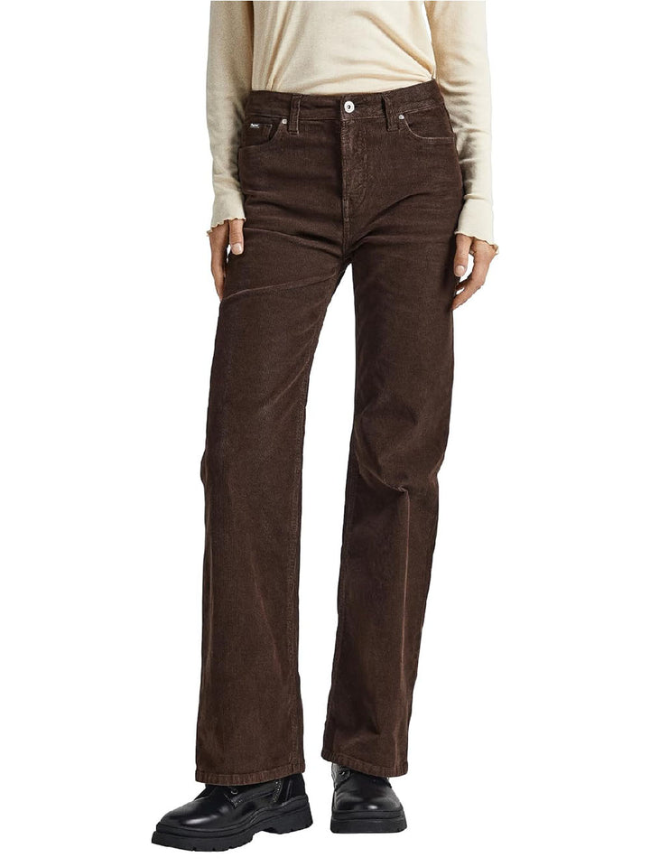 Pepe Jeans Pantalone Donna Marrone