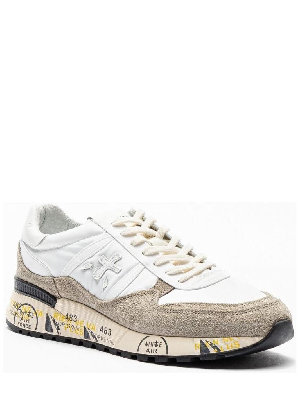 Premiata Sneakers Uomo Bianco/marrone