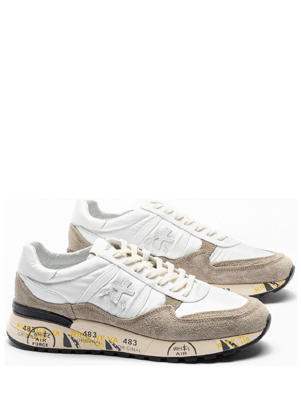 Premiata Sneakers Uomo Bianco/marrone