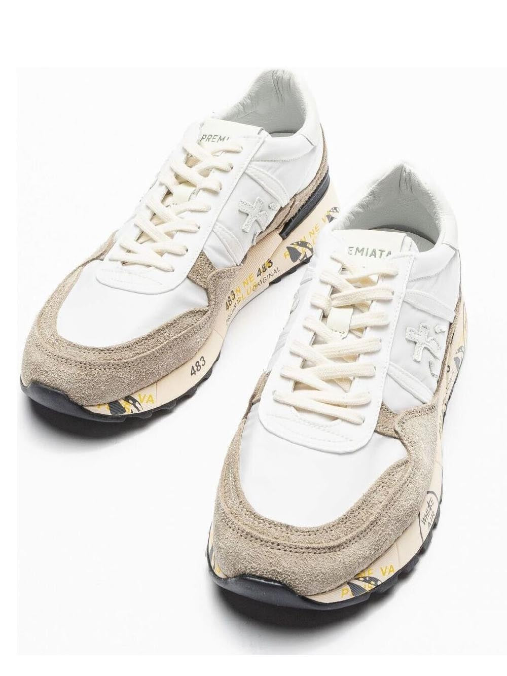 Premiata Sneakers Uomo Bianco/marrone