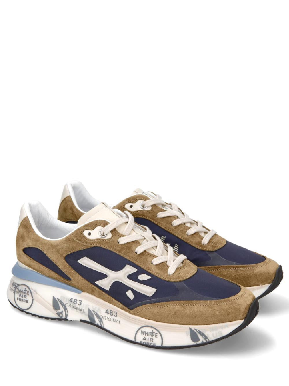 Premiata Sneakers Uomo Marrone/blu