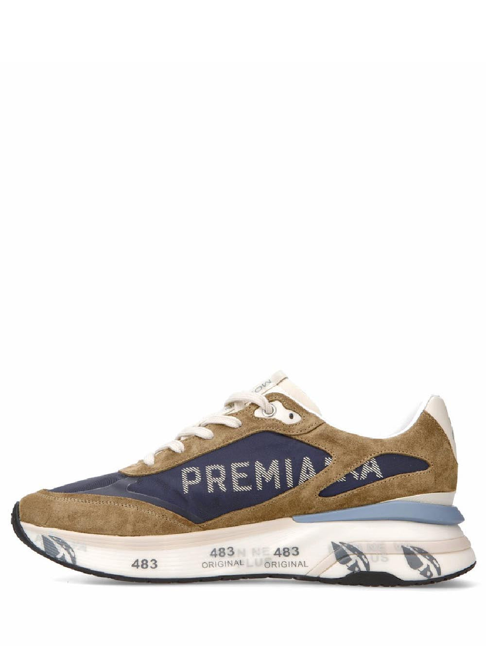 Premiata Sneakers Uomo Marrone/blu