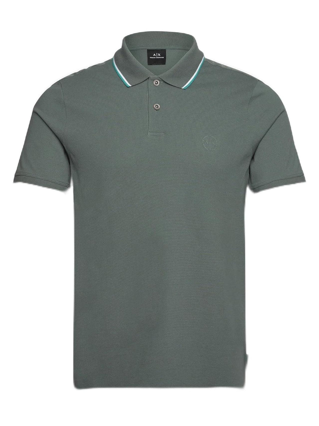 Armani Exchange Polo Uomo 8nzf75 Z8m5z Verde salvia