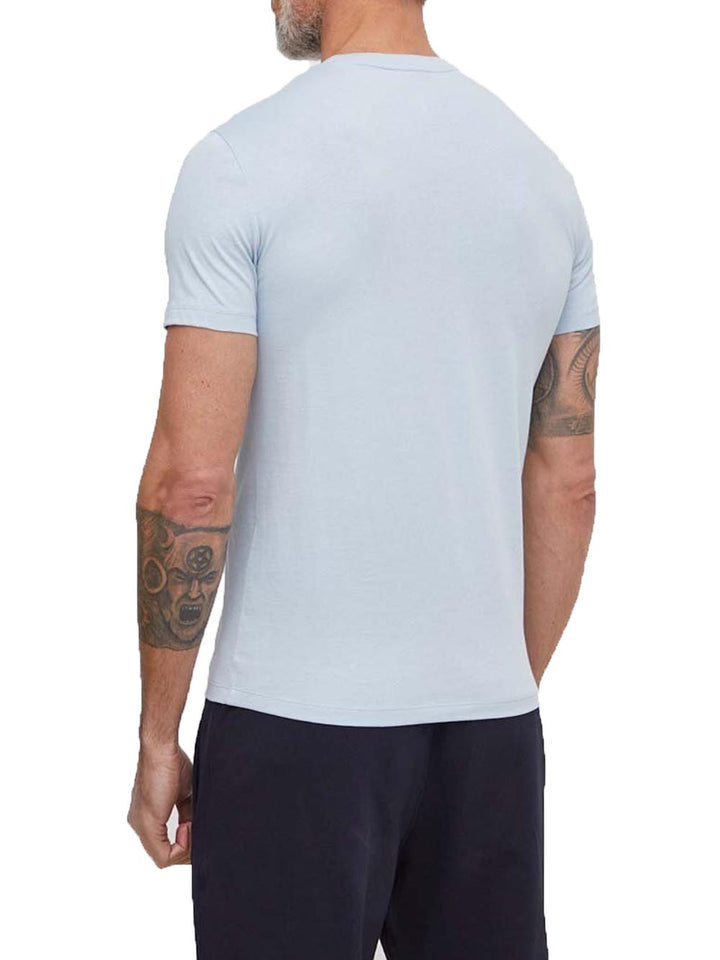 Armani Exchange T-shirt Uomo Celeste