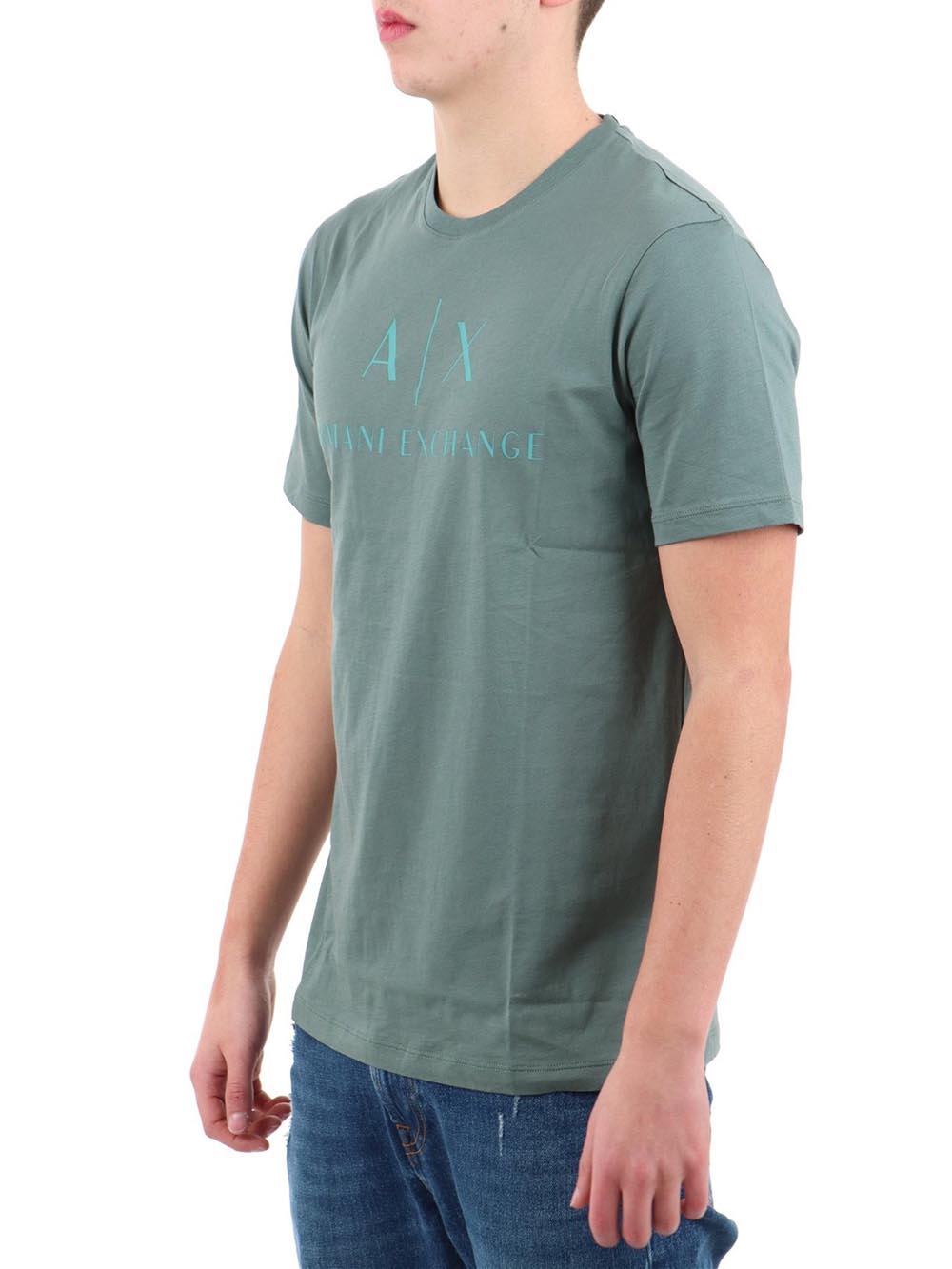 Armani Exchange T-shirt Uomo Verde salvia