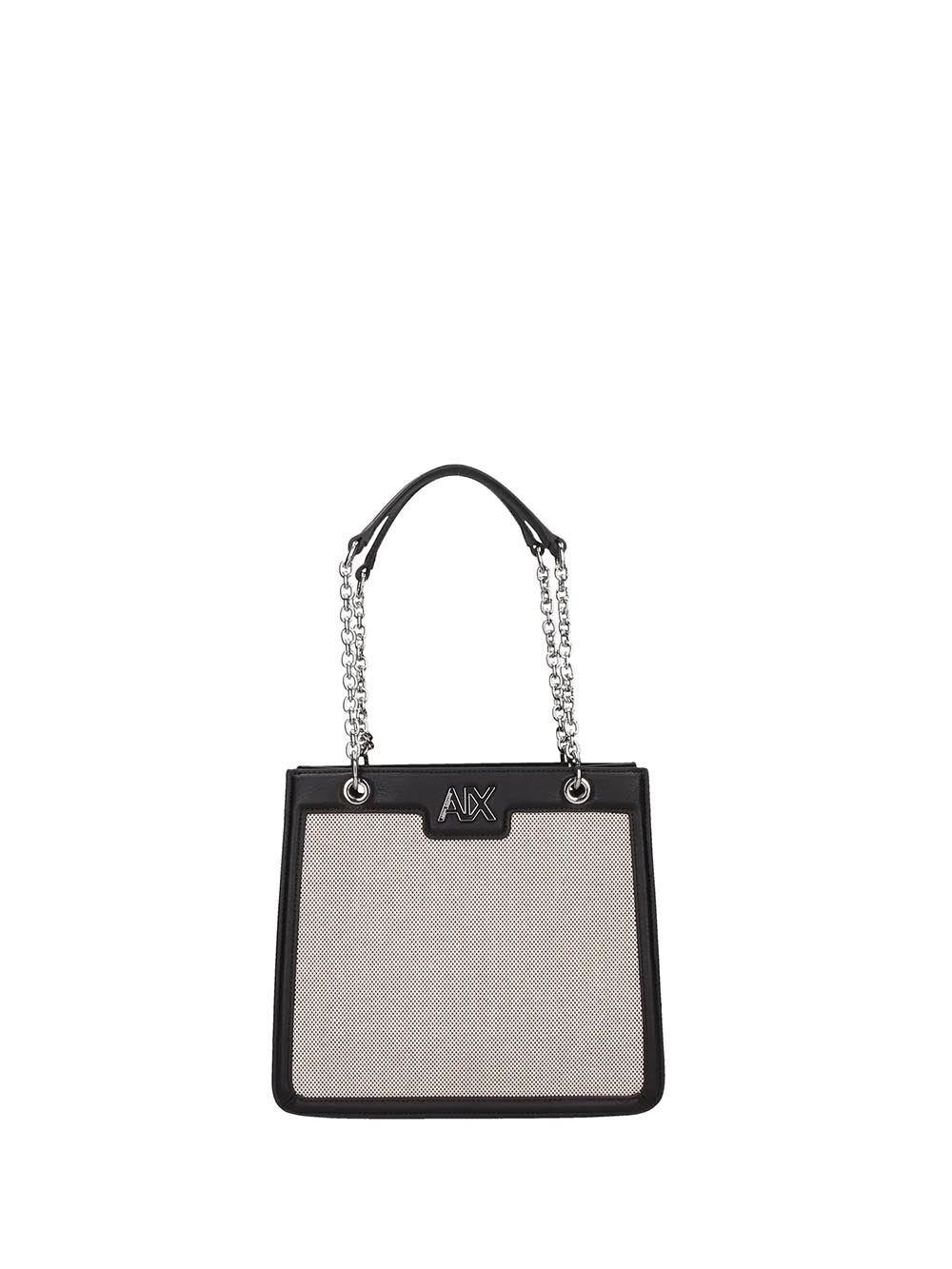 Armani Exchange Borsa a Mano Donna Nero/beige