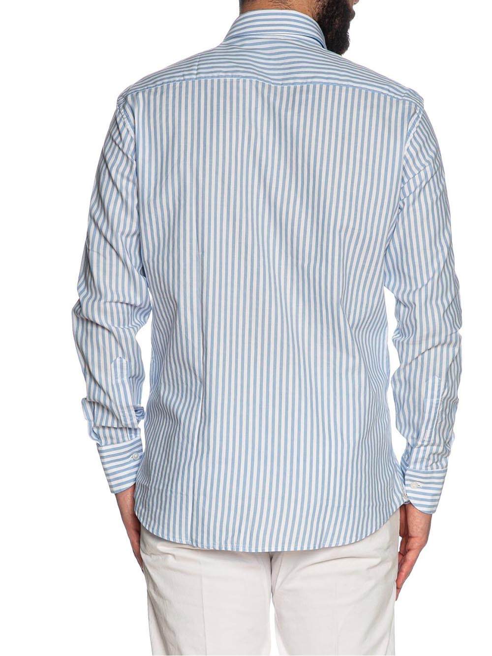 Bastoncino Camicia Uomo C257 Bianco celeste