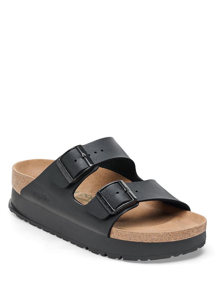 Birkenstock Sandalo Donna Arizona Pap Flex Platform 1027395 Nero