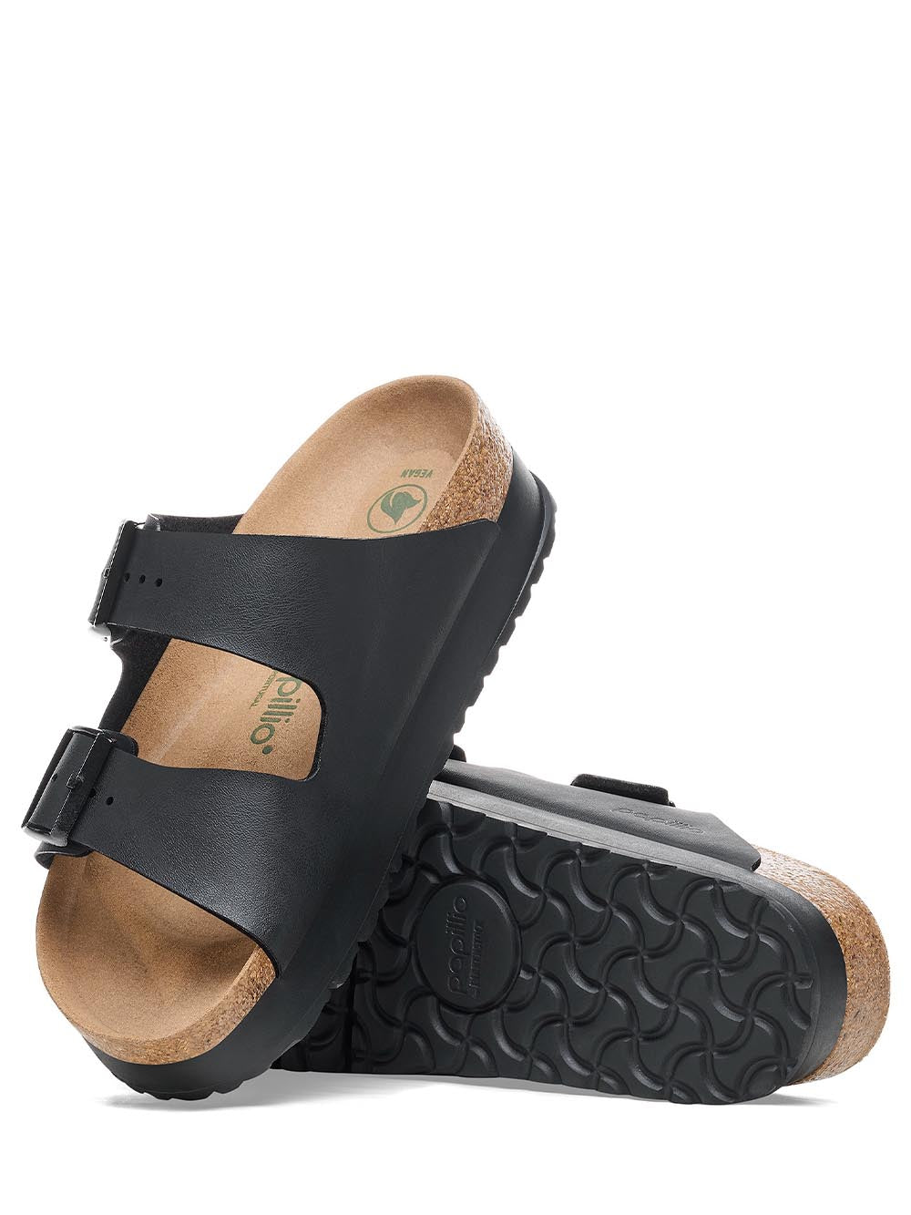 Birkenstock Sandalo Donna Arizona Pap Flex Platform 1027395 Nero