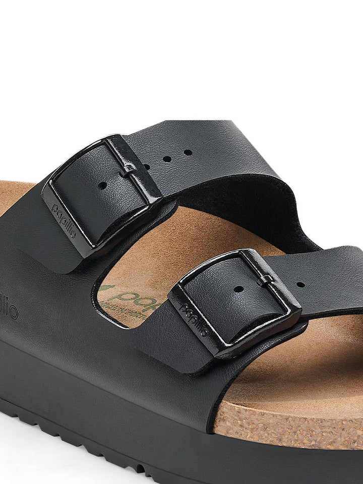 Birkenstock Sandalo Donna Arizona Pap Flex Platform 1027395 Nero