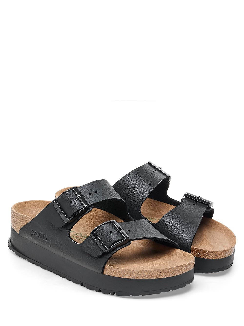 Birkenstock Sandalo Donna Arizona Pap Flex Platform 1027395 Nero