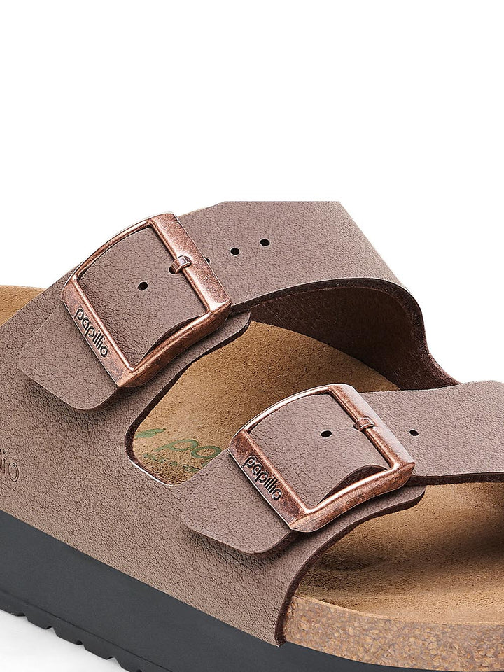 Birkenstock Sandalo Donna Arizona Pap Flex Platform 1027417 Mocca