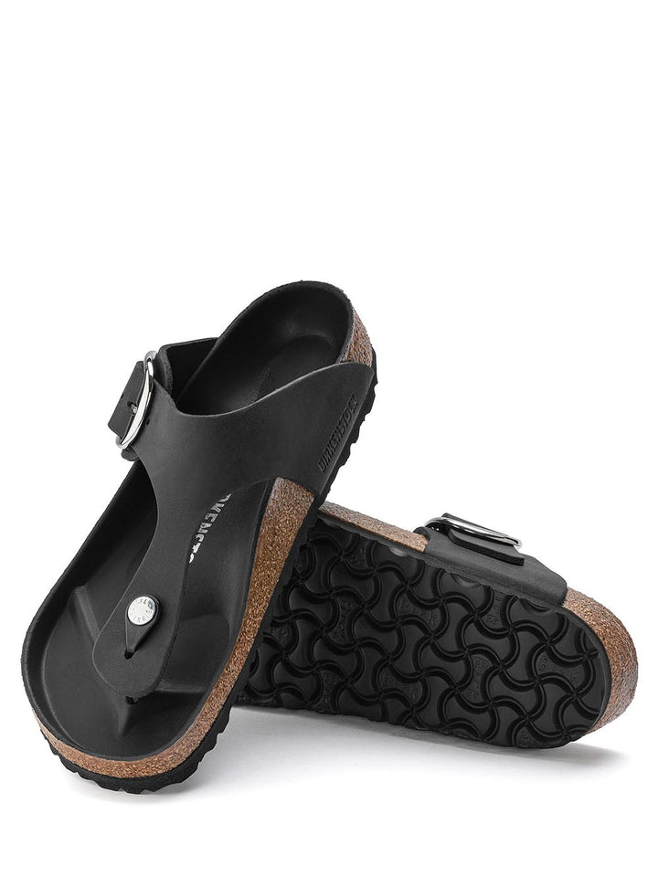 Birkenstock Sandalo Unisex Gizeh Big Buckle 1023334 Nero