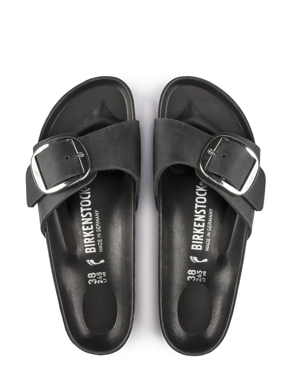 Birkenstock Sandalo Donna Madrid Big Buckle 1006523 Nero