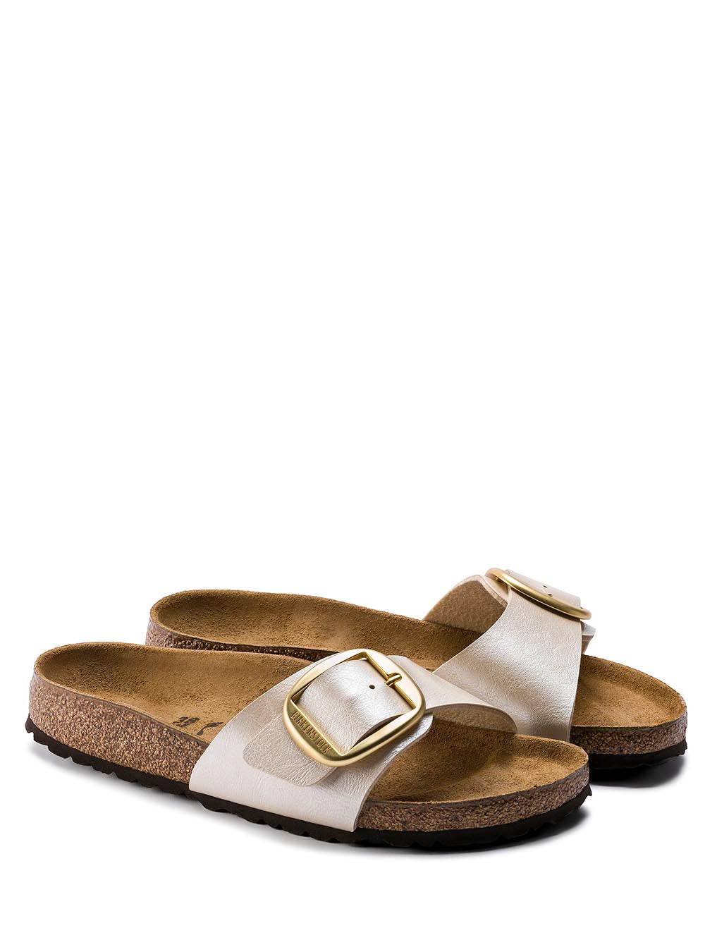 Birkenstock Sandalo Donna Madrid Big Buckle 1015279 Bianco perla