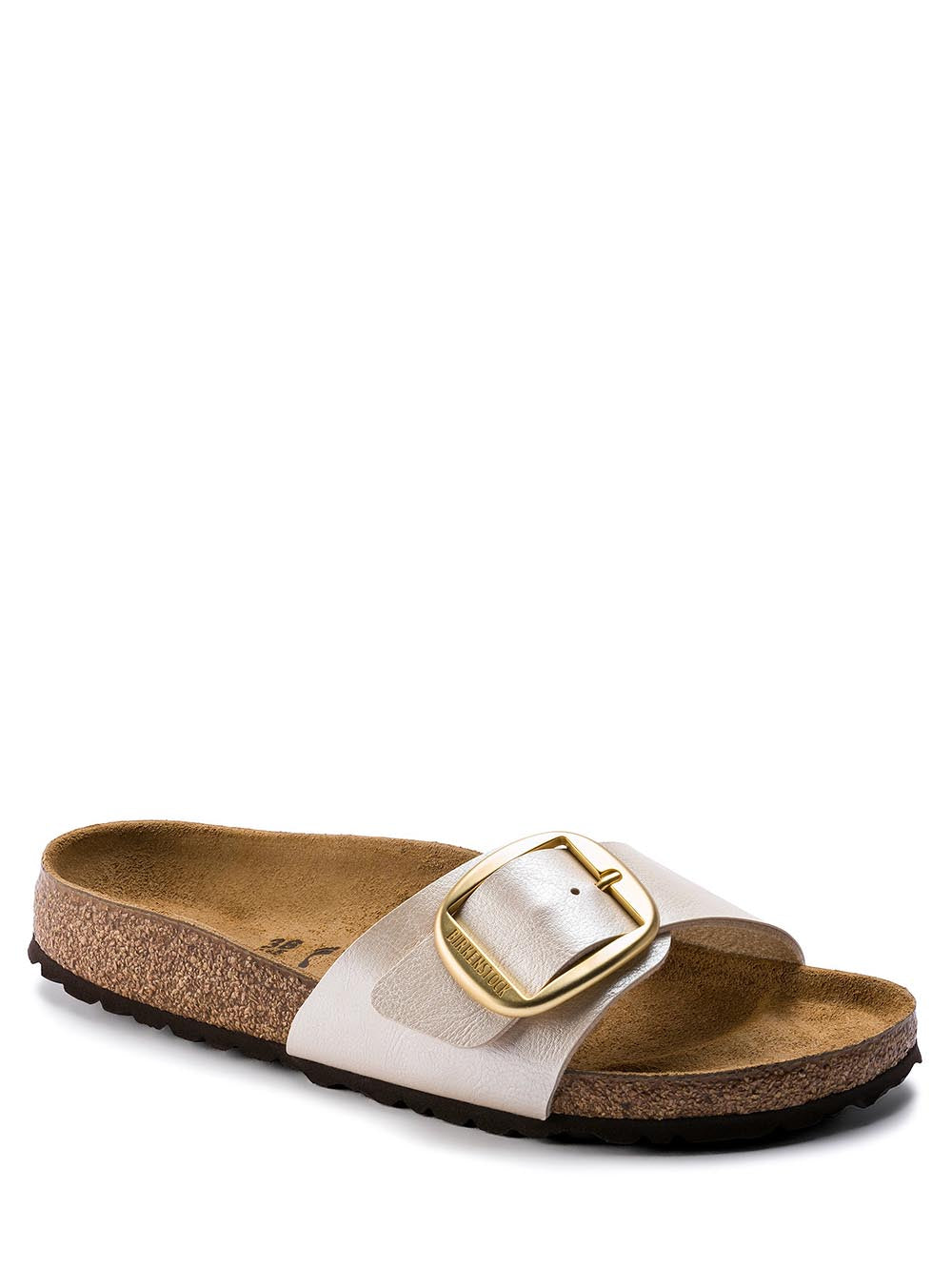 Birkenstock Sandalo Donna Madrid Big Buckle 1015279 Bianco perla