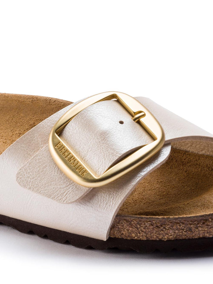 Birkenstock Sandalo Donna Madrid Big Buckle 1015279 Bianco perla