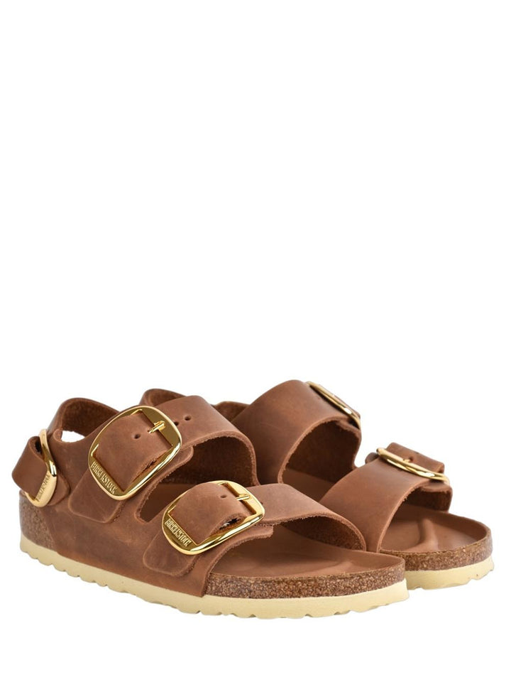 Birkenstock Sandalo Donna Milano Big Buckle 1024067 Cognac