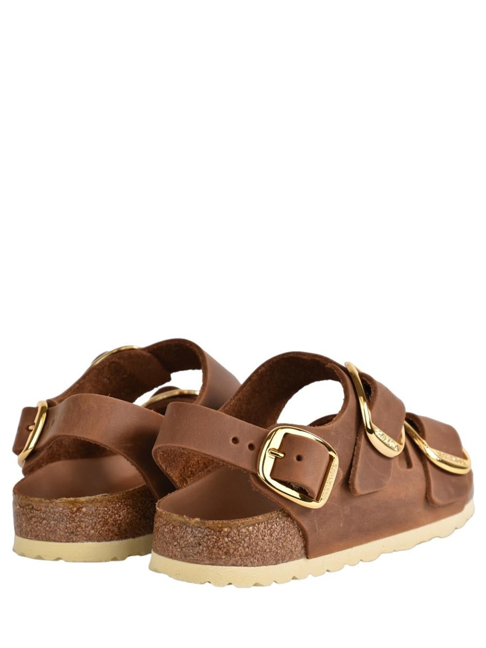 Birkenstock Sandalo Donna Milano Big Buckle 1024067 Cognac