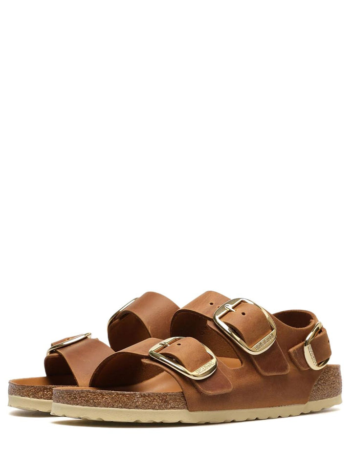 Birkenstock Sandalo Donna Milano Big Buckle 1024067 Cognac