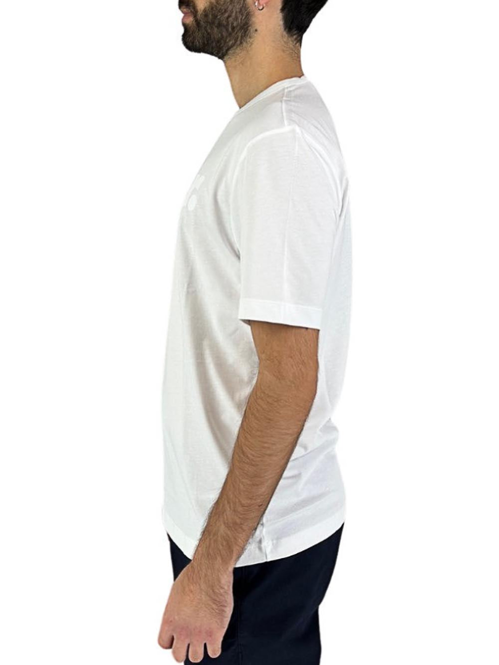 Blauer T-shirt Uomo Bianco