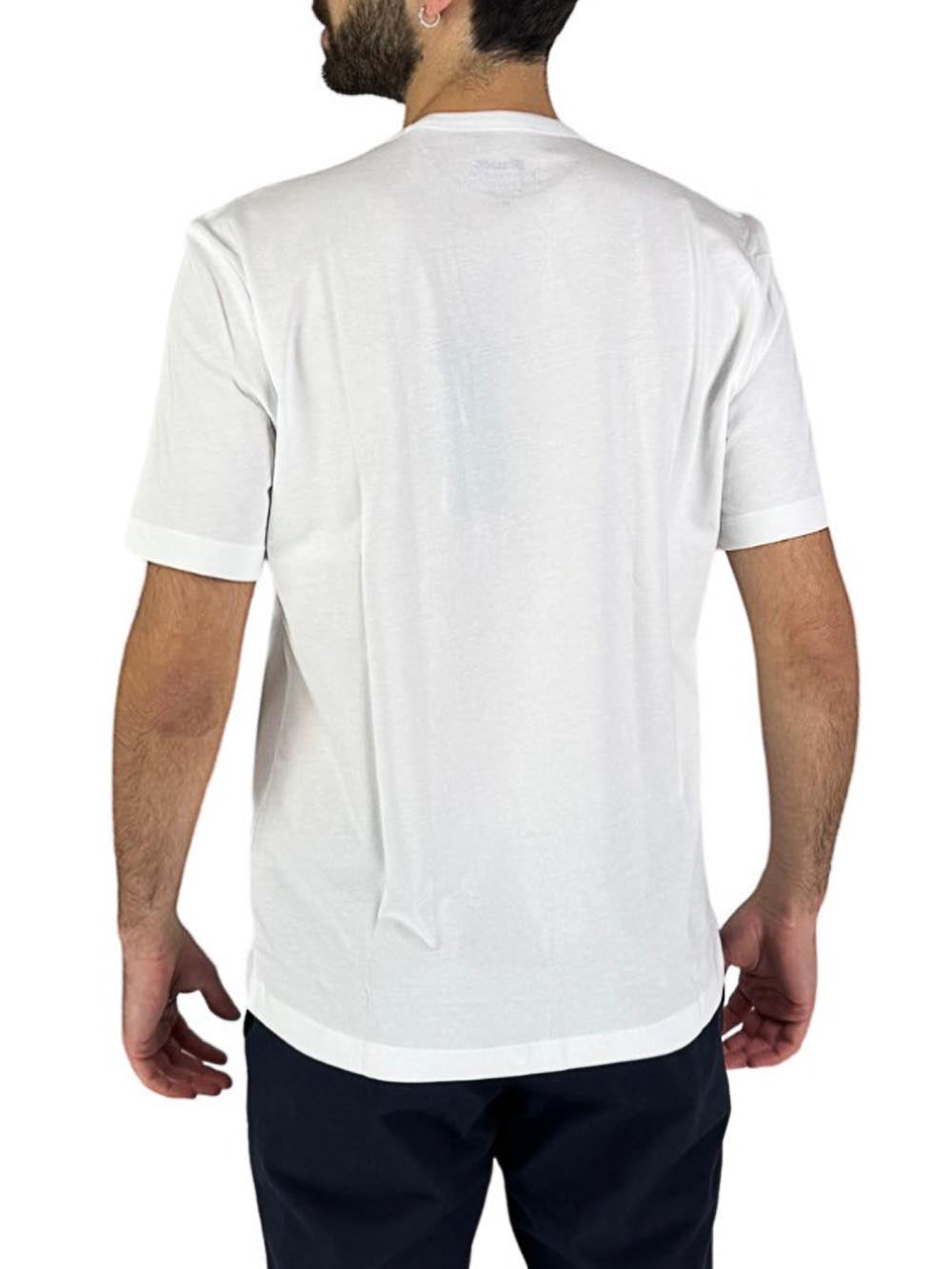 Blauer T-shirt Uomo Bianco