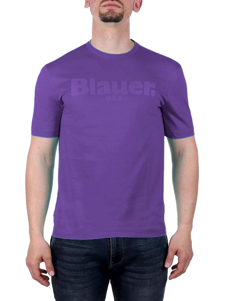 Blauer T-shirt Uomo 24sbluh02142 004547 Viola