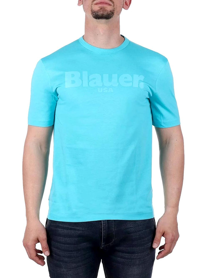 Blauer T-shirt Uomo 24sbluh02142 004547 Turchese