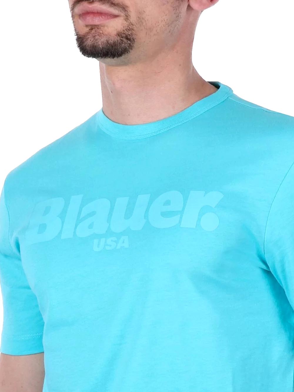 Blauer T-shirt Uomo 24sbluh02142 004547 Turchese