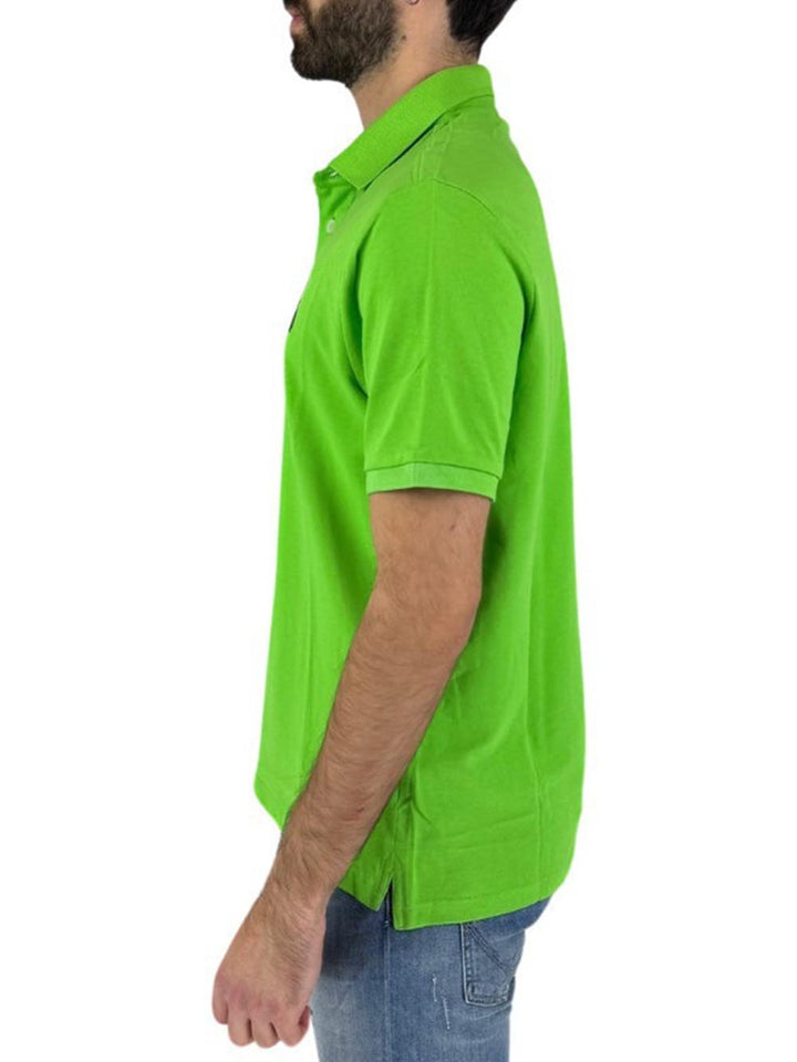 Blauer Polo Uomo Verde