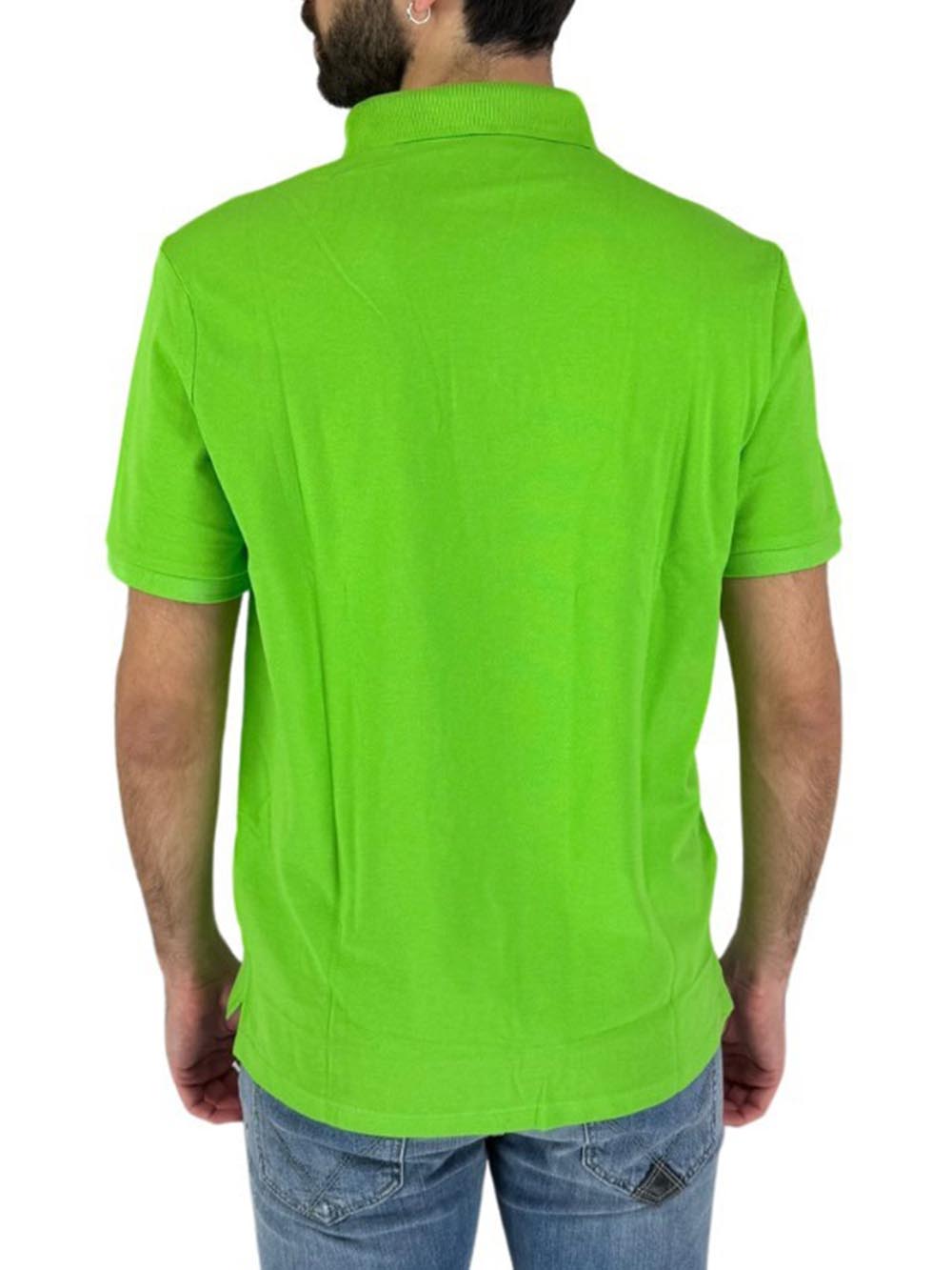 Blauer Polo Uomo Verde