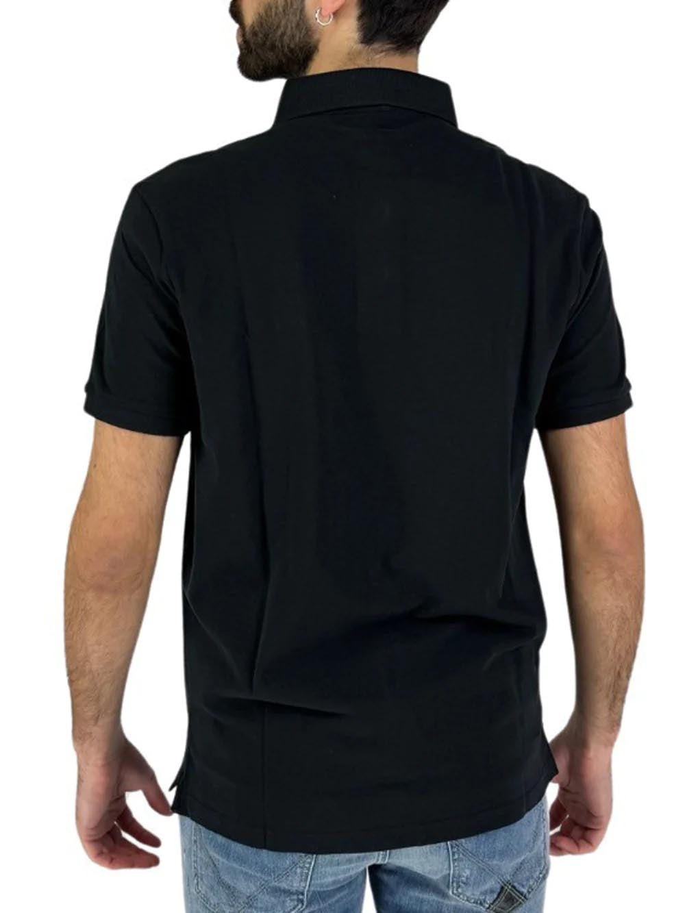 Blauer Polo Uomo Nero