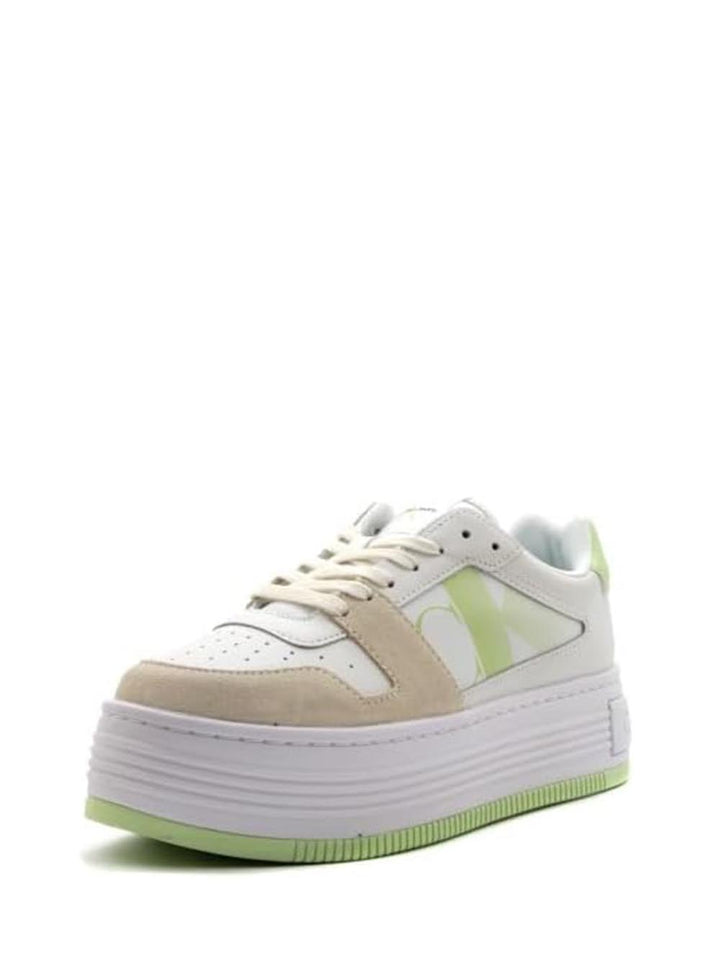 Calvin Klein Sneakers Donna Bianco/Verde menta