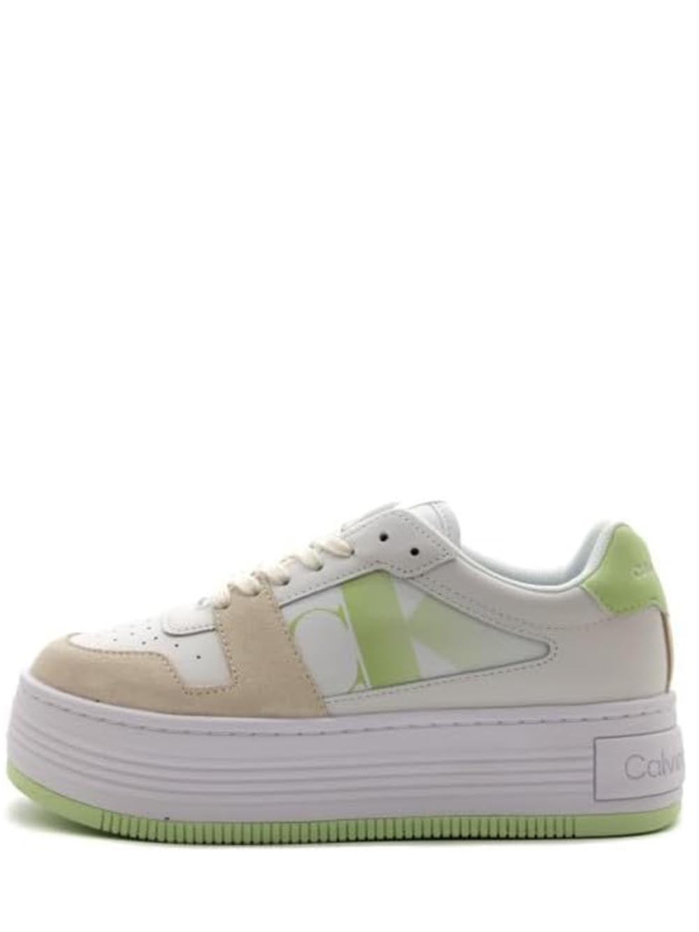 Calvin Klein Sneakers Donna Bianco/Verde menta