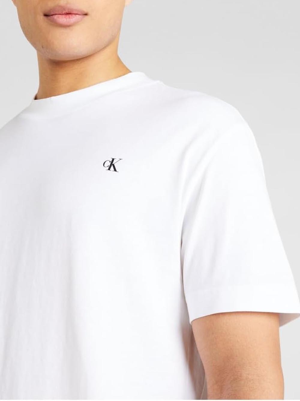 Calvin Klein T-shirt Uomo J30j325699 Bianco
