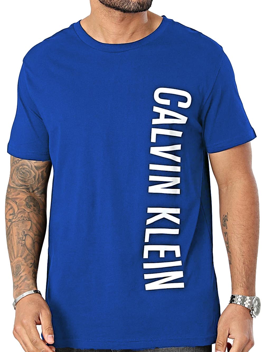 Calvin Klein T-shirt Uomo Km0km00998 Bluette