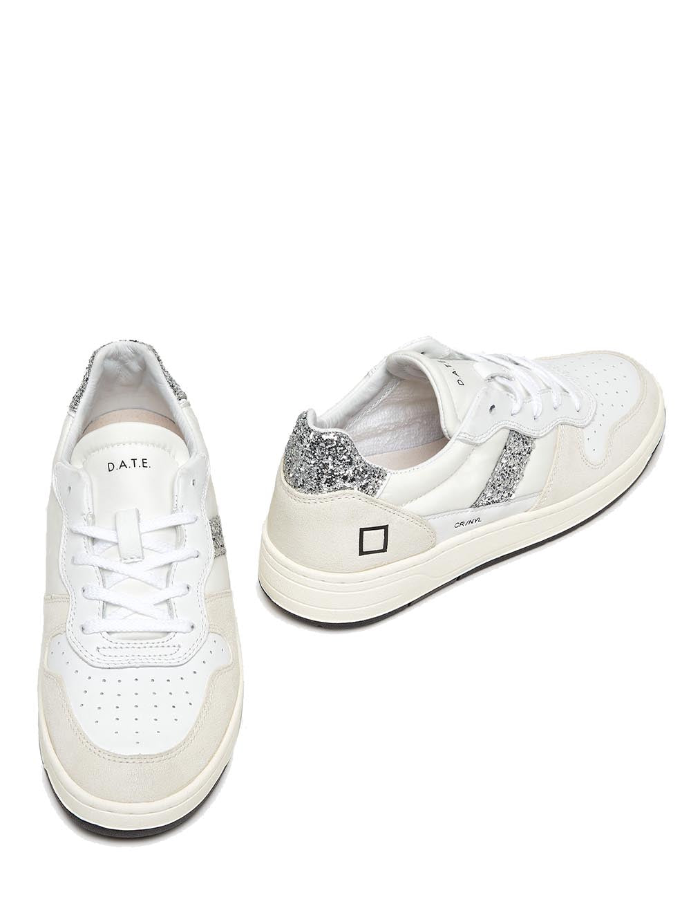 D.A.T.E. Sneakers Donna Bianco argento