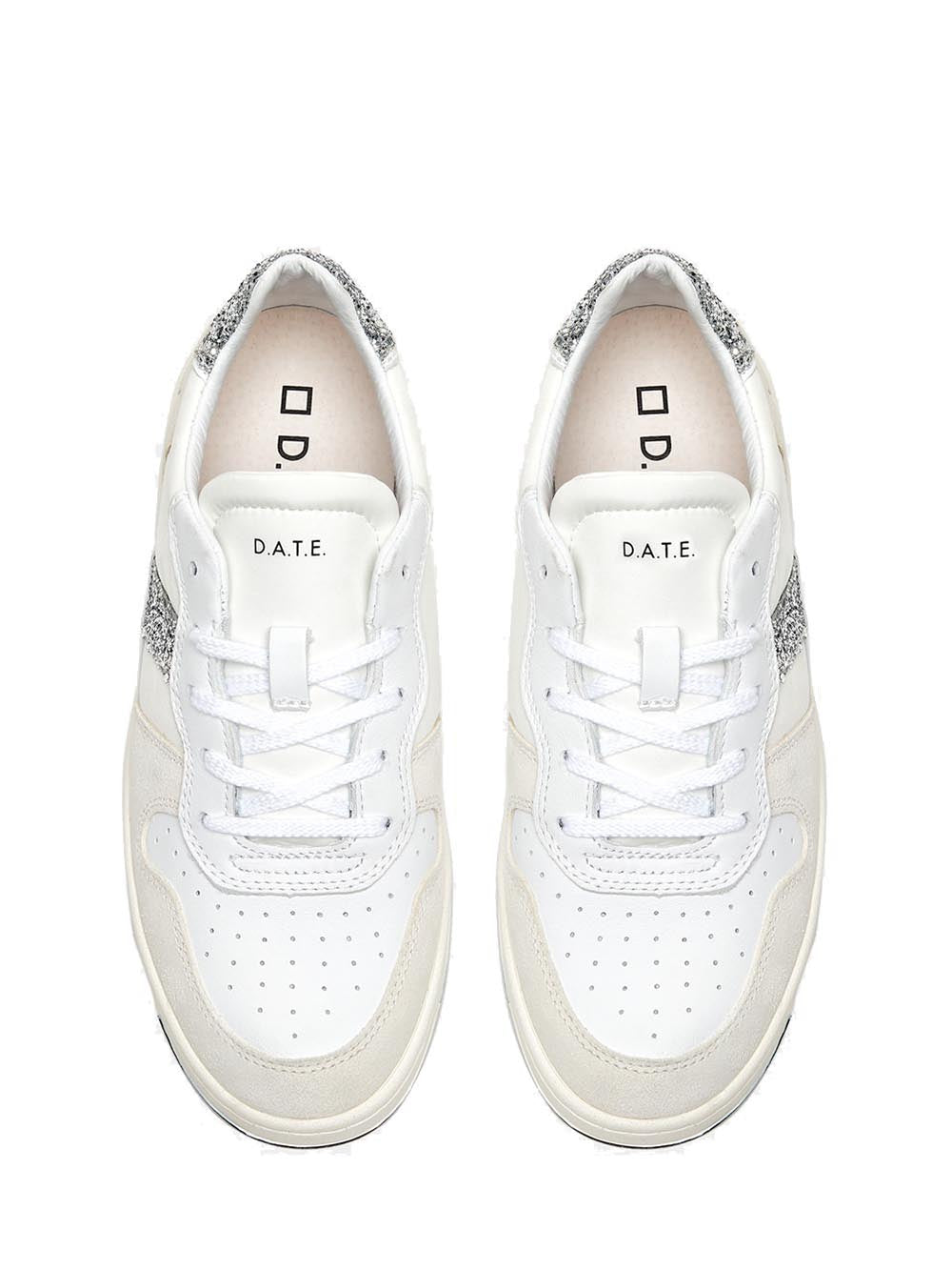 D.A.T.E. Sneakers Donna Bianco argento